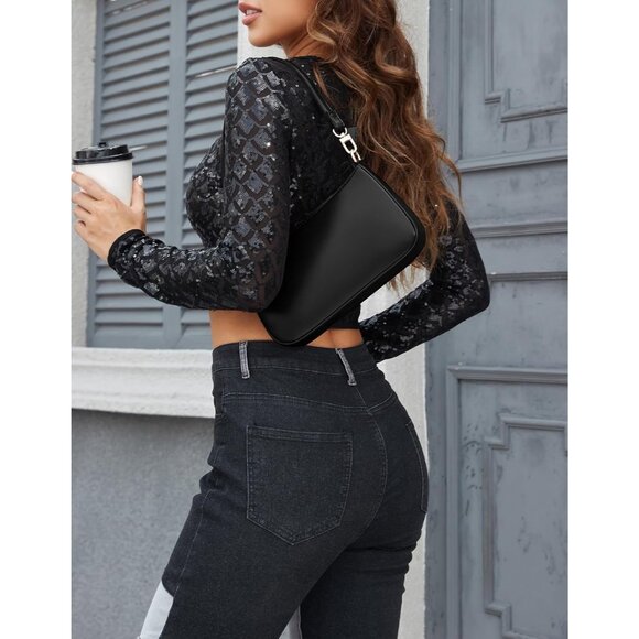 Trendy Hobo Style Vegan Leather Tote - Spacious and Stylish for Every Occasion - Picture 2 of 8